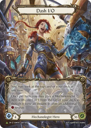 Dash I/O GEM141-MV - GEM - Pack 5 - Flesh and blood card