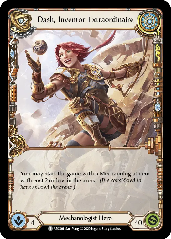 Dash, Inventor Extraordinaire U-ARC001 - Arcane Rising - Unlimited - Flesh and blood card