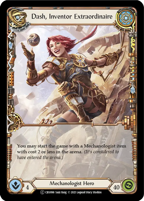 Dash, Inventor Extraordinaire U-CRU098 - Crucible of War - Unlimited - Flesh and blood card