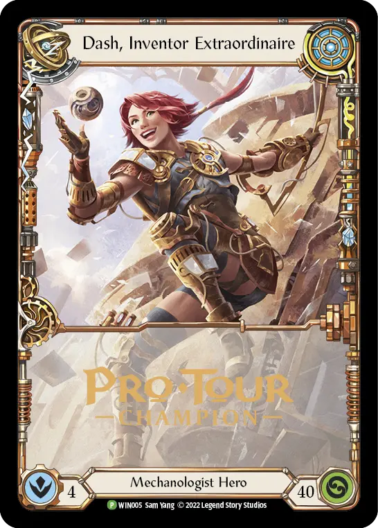 Dash, Inventor Extraordinaire WIN005-CF - Pro Tour Champion Cards - Flesh and blood card