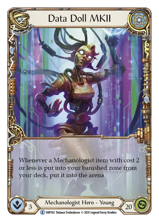 Data Doll MKII 1HP182 - History Pack 1 - Flesh and blood card