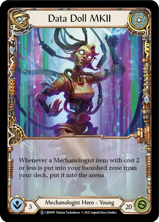 Data Doll MKII U-CRU099-RF - Crucible of War - Unlimited - Flesh and blood card