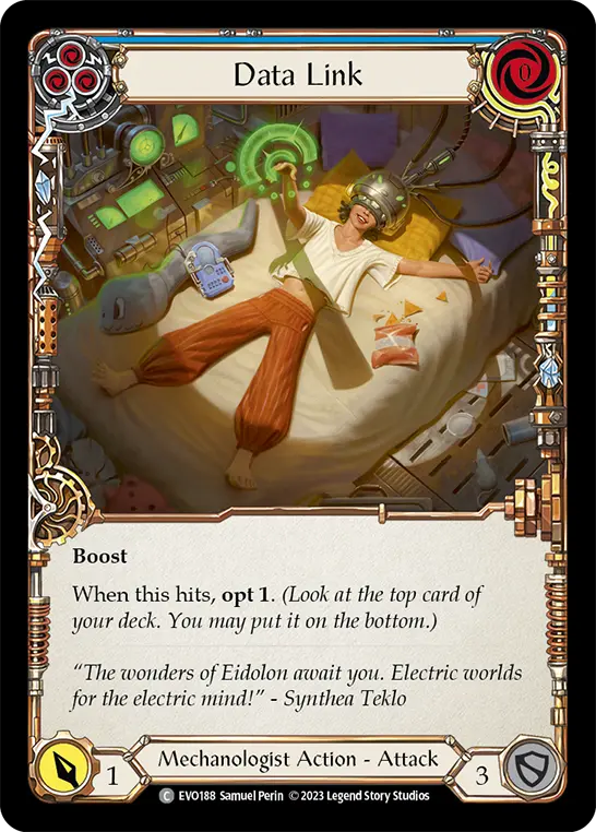 Data Link BLUE EVO188 - Bright Lights - Flesh and blood card