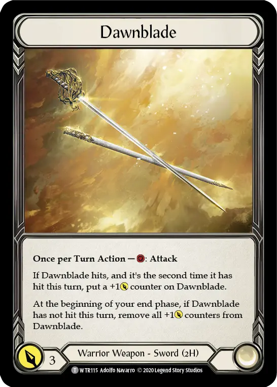 Dawnblade U-WTR115 - Welcome to Rathe - Unlimited - Flesh and blood card