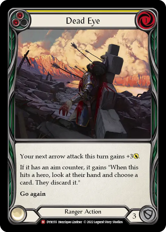 Dead Eye YELLOW DYN155 - Dynasty - Flesh and blood card