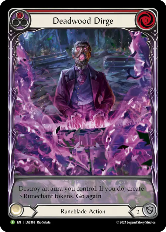 Deadwood Dirge RED LGS363-RF - ProQuest - Season 6 - Flesh and blood card