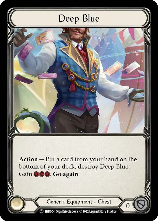 Deep Blue 1HD004 - Dash - Blitz Deck - Flesh and blood card