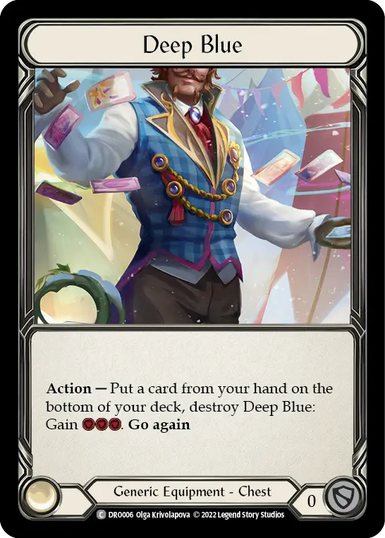 Deep Blue DRO006 - Dromai - Blitz Deck - Flesh and blood card