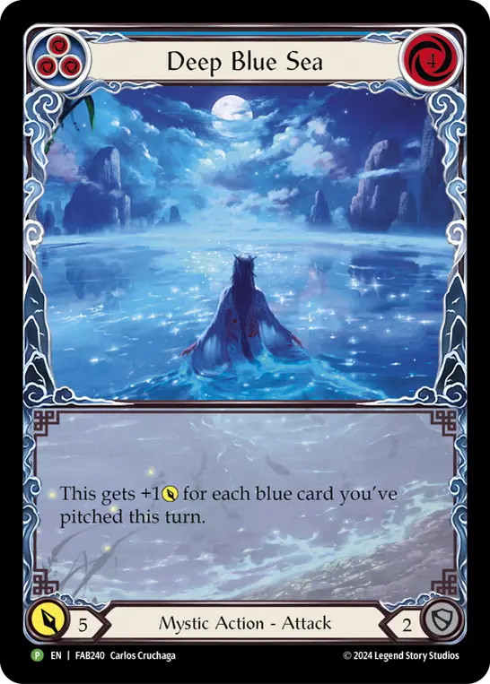 Deep Blue Sea BLUE FAB240-RF - Marketing - Alpha Investments Part the Mistveil - Flesh and blood card
