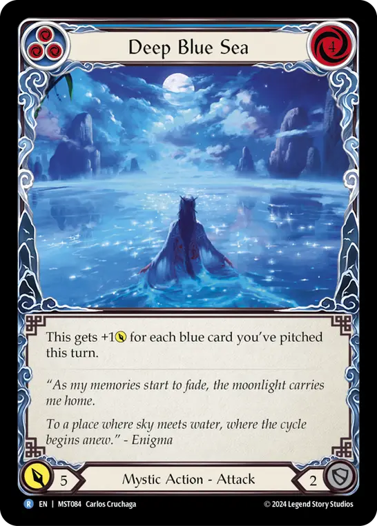 Deep Blue Sea BLUE MST084 - Part the Mistveil - Flesh and blood card