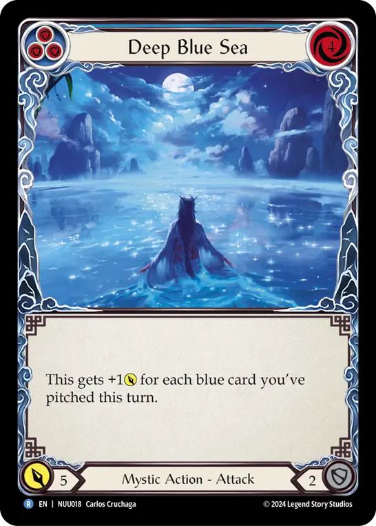 Deep Blue Sea BLUE NUU018 - Nuu - Blitz Deck - Flesh and blood card