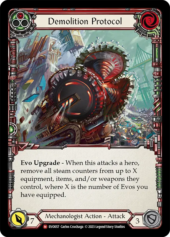 Demolition Protocol RED EVO057 - Bright Lights - Flesh and blood card