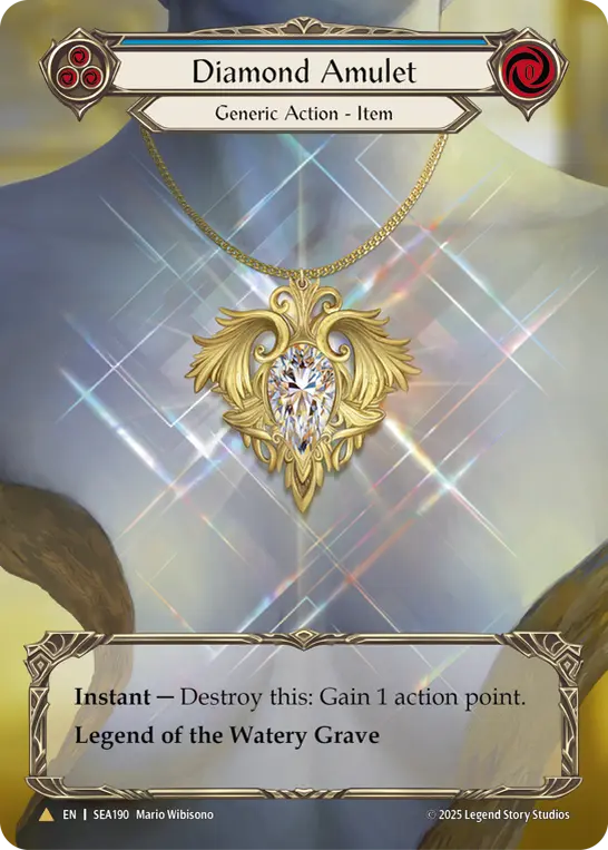 Diamond Amulet BLUE SEA190-TP - High Seas - Treasure Pack - Flesh and blood card
