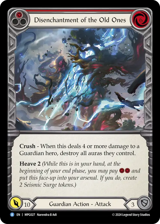 Disenchantment of the Old Ones RED MPG027 - Mastery Pack Guardian - Flesh and blood card