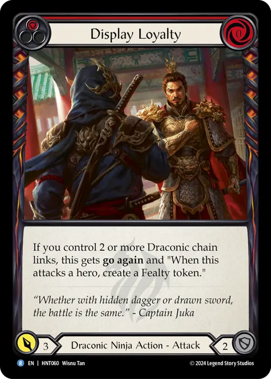 Display Loyalty RED HNT060 - The Hunted - Flesh and blood card