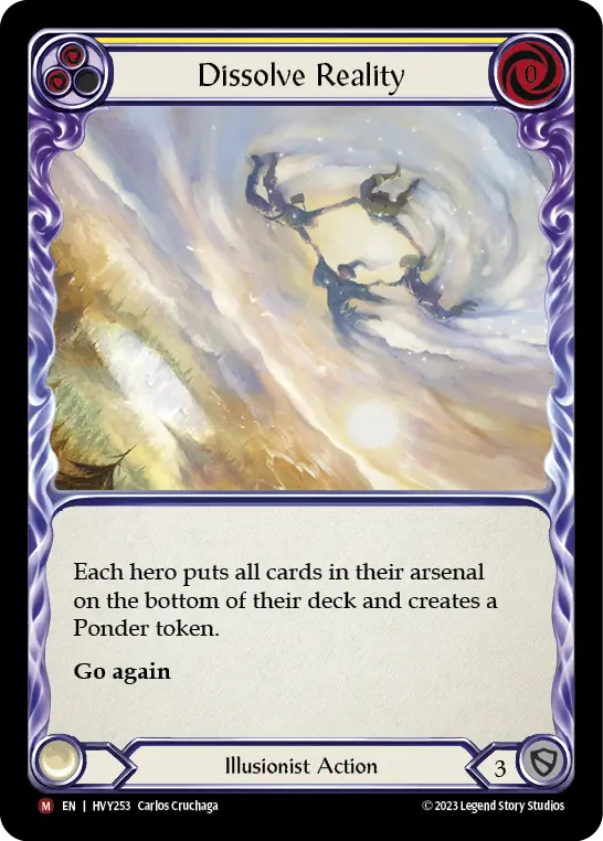 Dissolve Reality YELLOW HVY253 - Heavy Hitters - Flesh and blood card