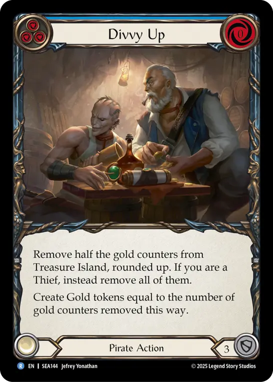 Divvy Up BLUE SEA144 - High Seas - Flesh and blood card