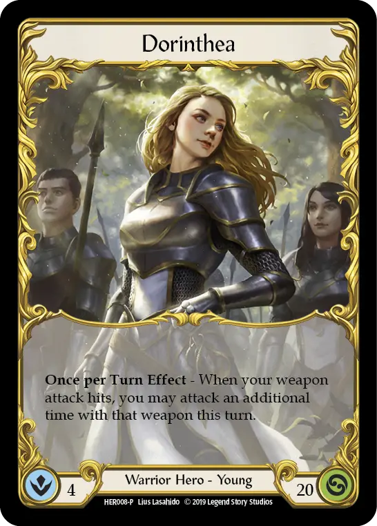 Dorinthea HER008-RF - Premier Organized Play - Welcome to Rathe - Flesh and blood card