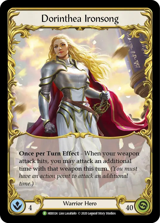 Dorinthea Ironsong HER024-RF - Buy-a-Box - Crucible of War - Flesh and blood card