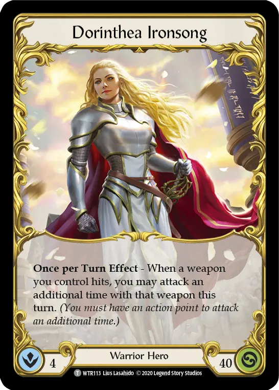 Dorinthea Ironsong U-WTR113 - Welcome to Rathe - Unlimited - Flesh and blood card
