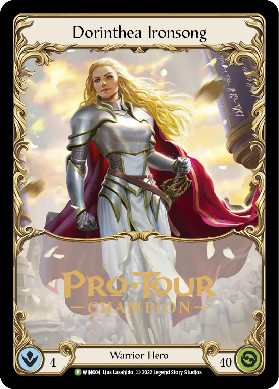 Dorinthea Ironsong WIN004-CF - Pro Tour Champion Cards - Flesh and blood card