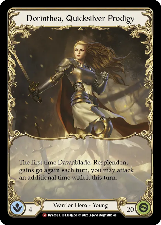 Dorinthea, Quicksilver Prodigy DVR001-CF - Classic Battles: Rhinar vs Dorinthea - Flesh and blood card