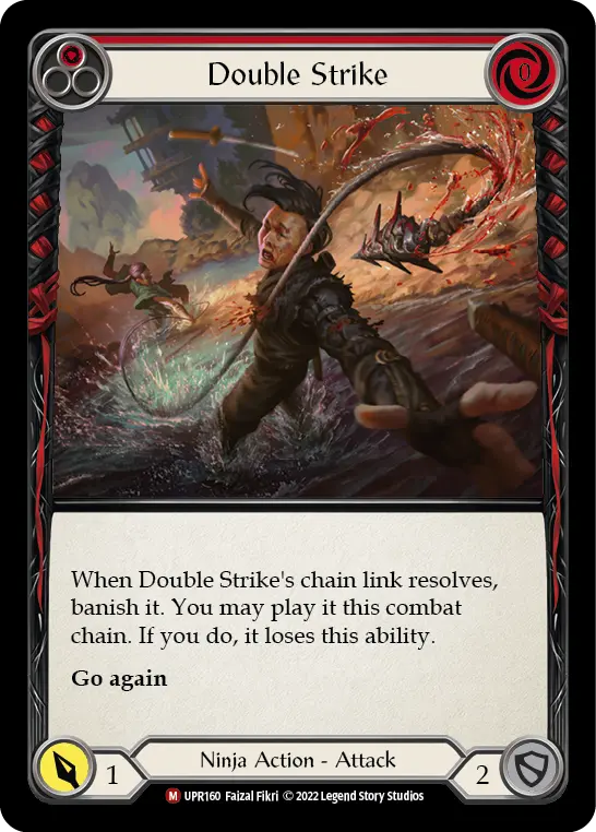 Double Strike RED UPR160 - Uprising - Flesh and blood card