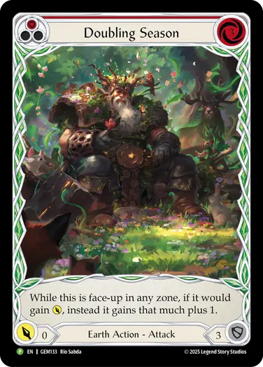 Doubling Season GEM133 - GEM - Pack 4 - Flesh and blood card