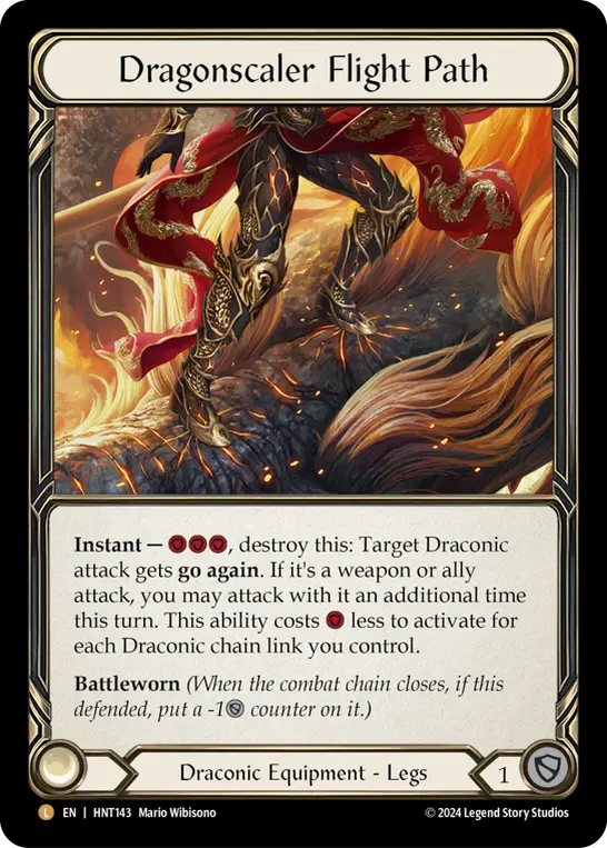 Dragonscaler Flight Path HNT143-RF - The Hunted - Flesh and blood card
