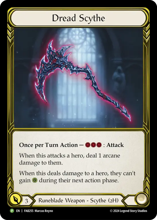 Dread Scythe FAB255-GF - ProQuest - Season 6 - Flesh and blood card