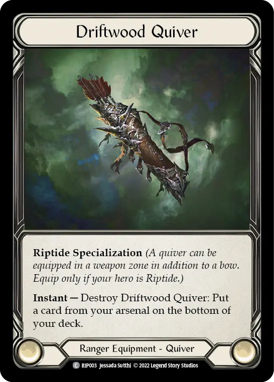 Driftwood Quiver RIP003 - Riptide - Blitz Deck - Flesh and blood card