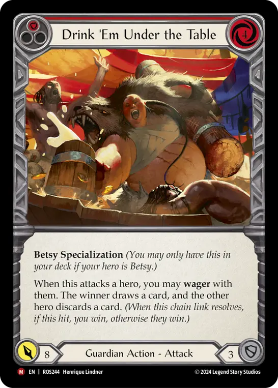 Drink 'Em Under the Table RED ROS244 - Rosetta - Flesh and blood card