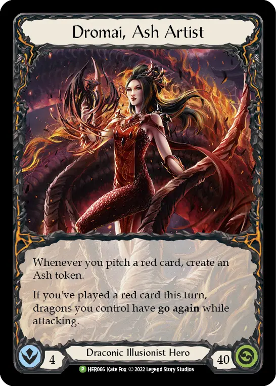 Dromai, Ash Artist HER066-RF - World Premiere - Uprising - Flesh and blood card