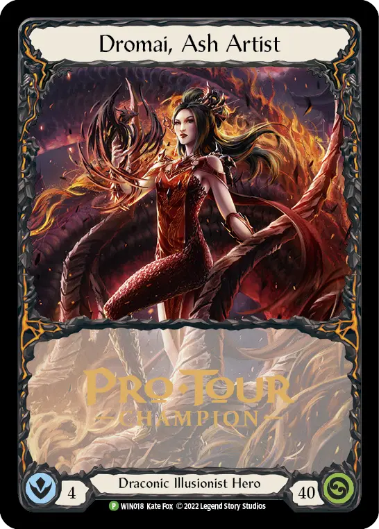 Dromai, Ash Artist WIN018-CF - Pro Tour Champion Cards - Flesh and blood card