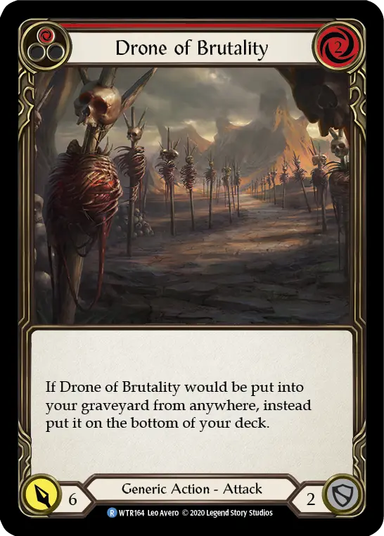 Drone of Brutality RED U-WTR164-RF - Welcome to Rathe - Unlimited - Flesh and blood card