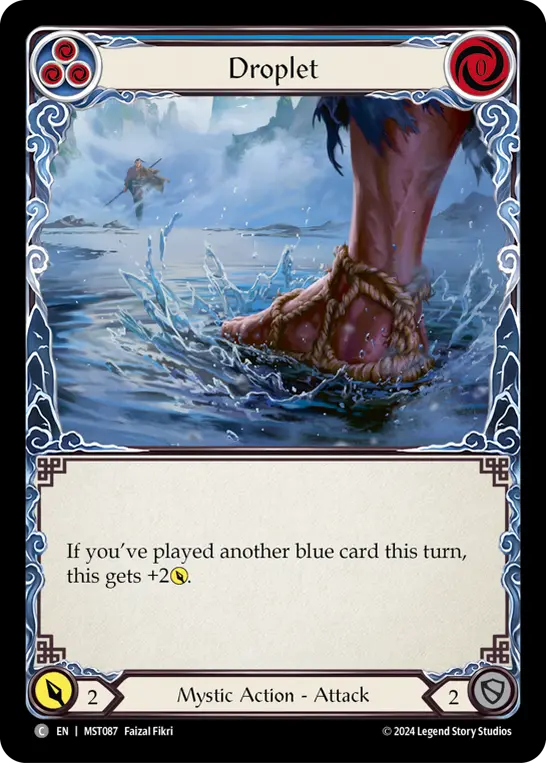 Droplet BLUE MST087 - Part the Mistveil - Flesh and blood card