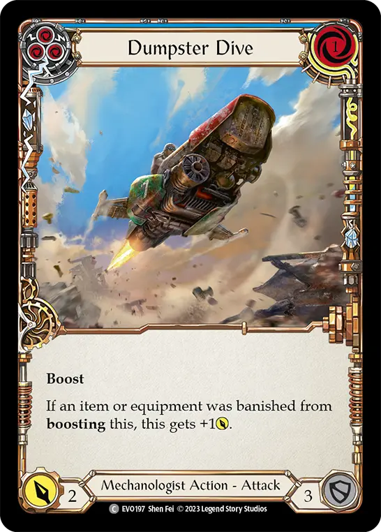 Dumpster Dive BLUE EVO197 - Bright Lights - Flesh and blood card