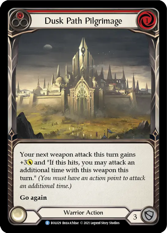 Dusk Path Pilgrimage RED BOL029 - Boltyn - Blitz Deck - Flesh and blood card