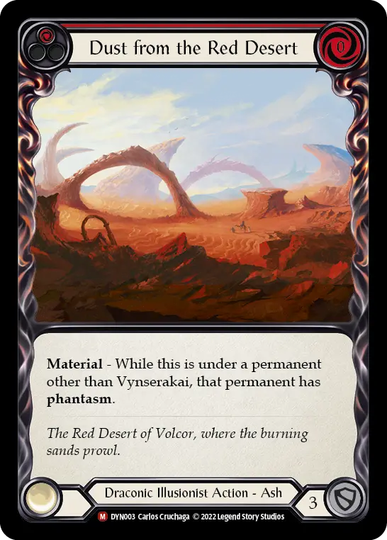 Dust from the Red Desert RED DYN003 - Dynasty - Flesh and blood card