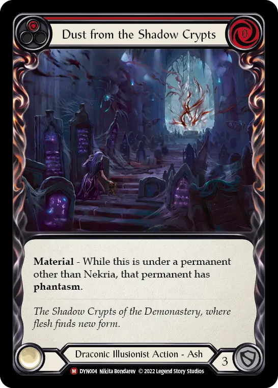 Dust from the Shadow Crypts RED DYN004 - Dynasty - Flesh and blood card