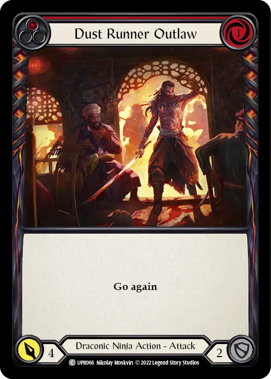 Dust Runner Outlaw RED UPR066 - Uprising - Flesh and blood card