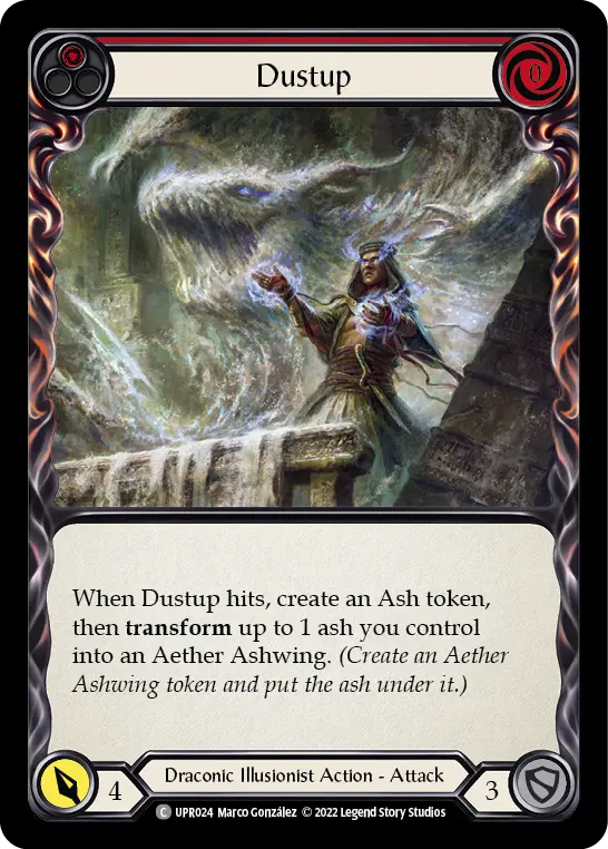 Dustup RED UPR024 - Uprising - Flesh and blood card