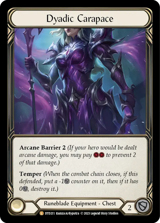 Dyadic Carapace DTD211-RF - Dusk till Dawn - Flesh and blood card