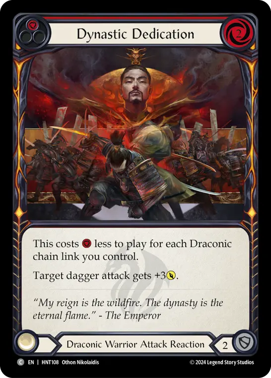 Dynastic Dedication RED HNT108 - The Hunted - Flesh and blood card