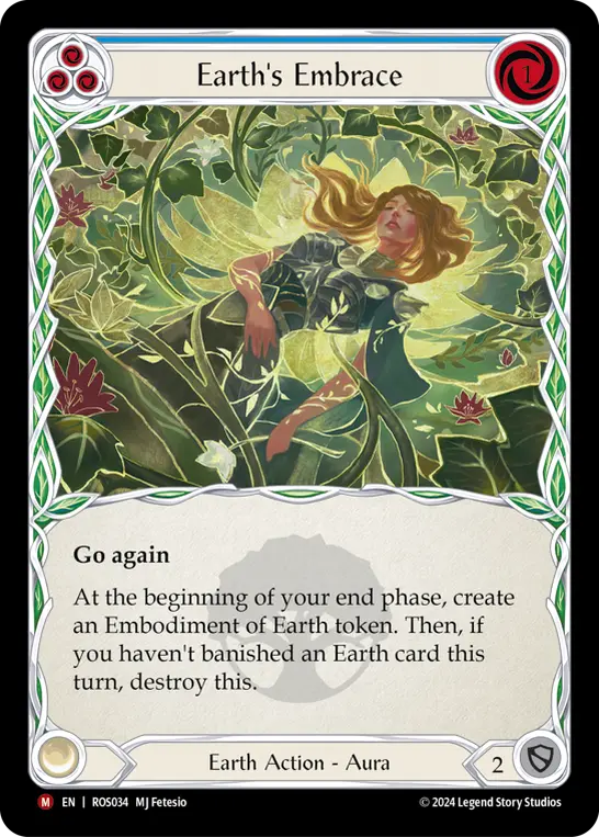 Earth's Embrace BLUE ROS034 - Rosetta - Flesh and blood card