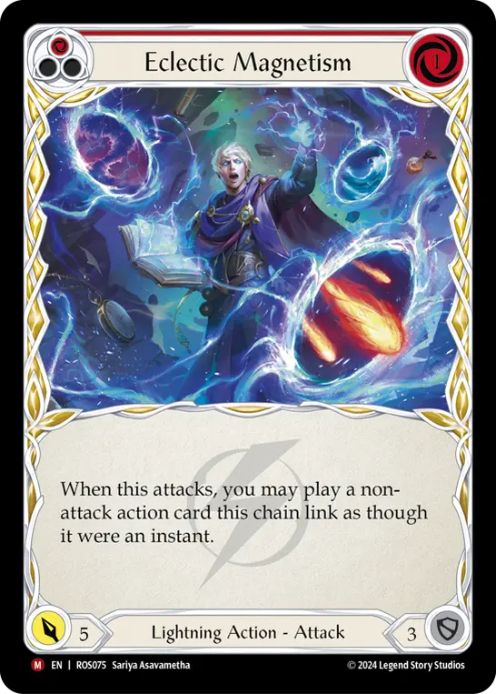 Eclectic Magnetism RED ROS075 - Rosetta - Flesh and blood card