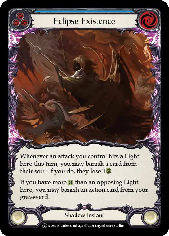 Eclipse Existence BLUE U-MON218-RF - Monarch - Unlimited - Flesh and blood card