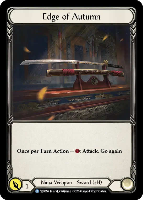 Edge of Autumn CRU050 - Crucible of War - Flesh and blood card