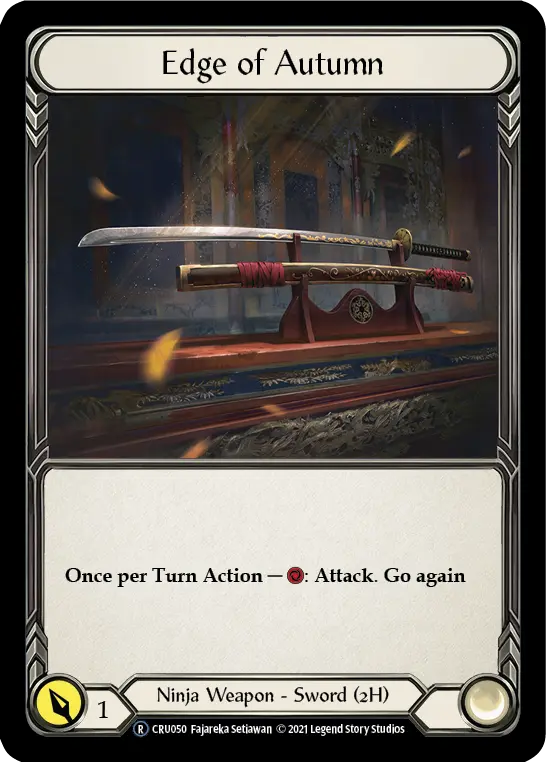 Edge of Autumn U-CRU050 - Crucible of War - Unlimited - Flesh and blood card