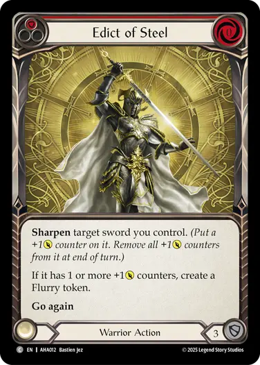 Edict of Steel AHA012 - Armory Deck - Hala, Bladesaint of the Vow - Flesh and blood card